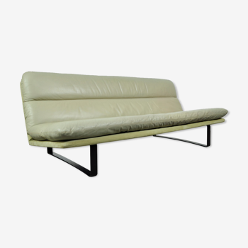 Leather 3-seater sofa C683 by the Dutch designer Kho Liang Ie for Artifort, 1960s