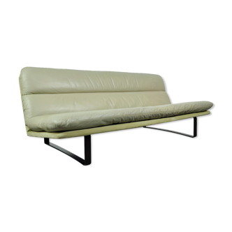 Leather 3-seater sofa C683 by the Dutch designer Kho Liang Ie for Artifort, 1960s