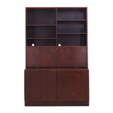Mahogany bookcase, Danish design, 1970s, manufacture: Omann Jun