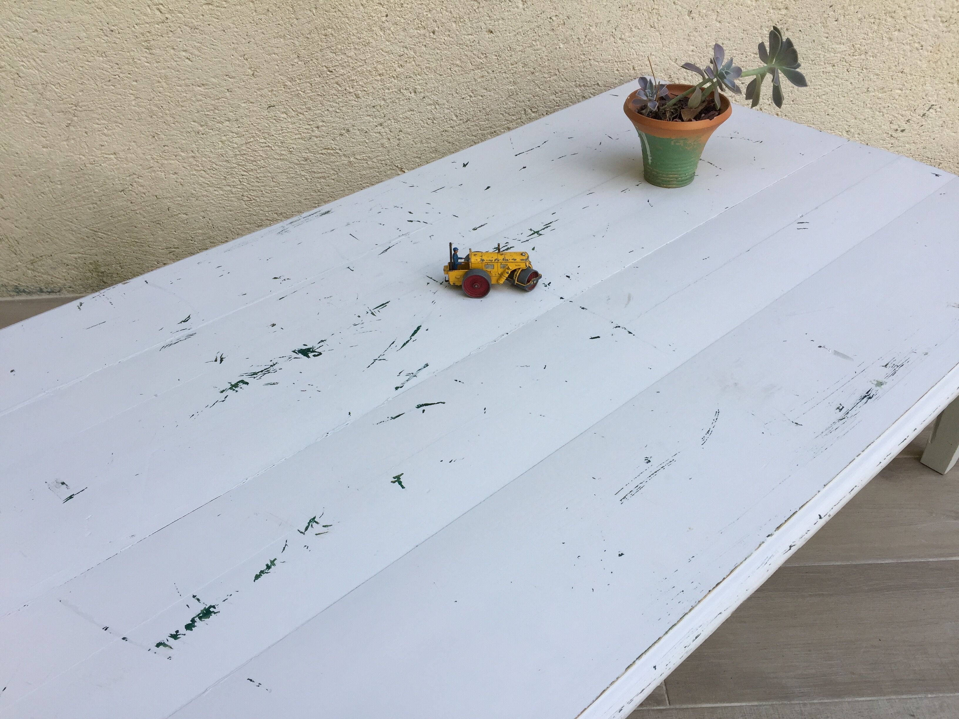 Table basse de ferme vintage