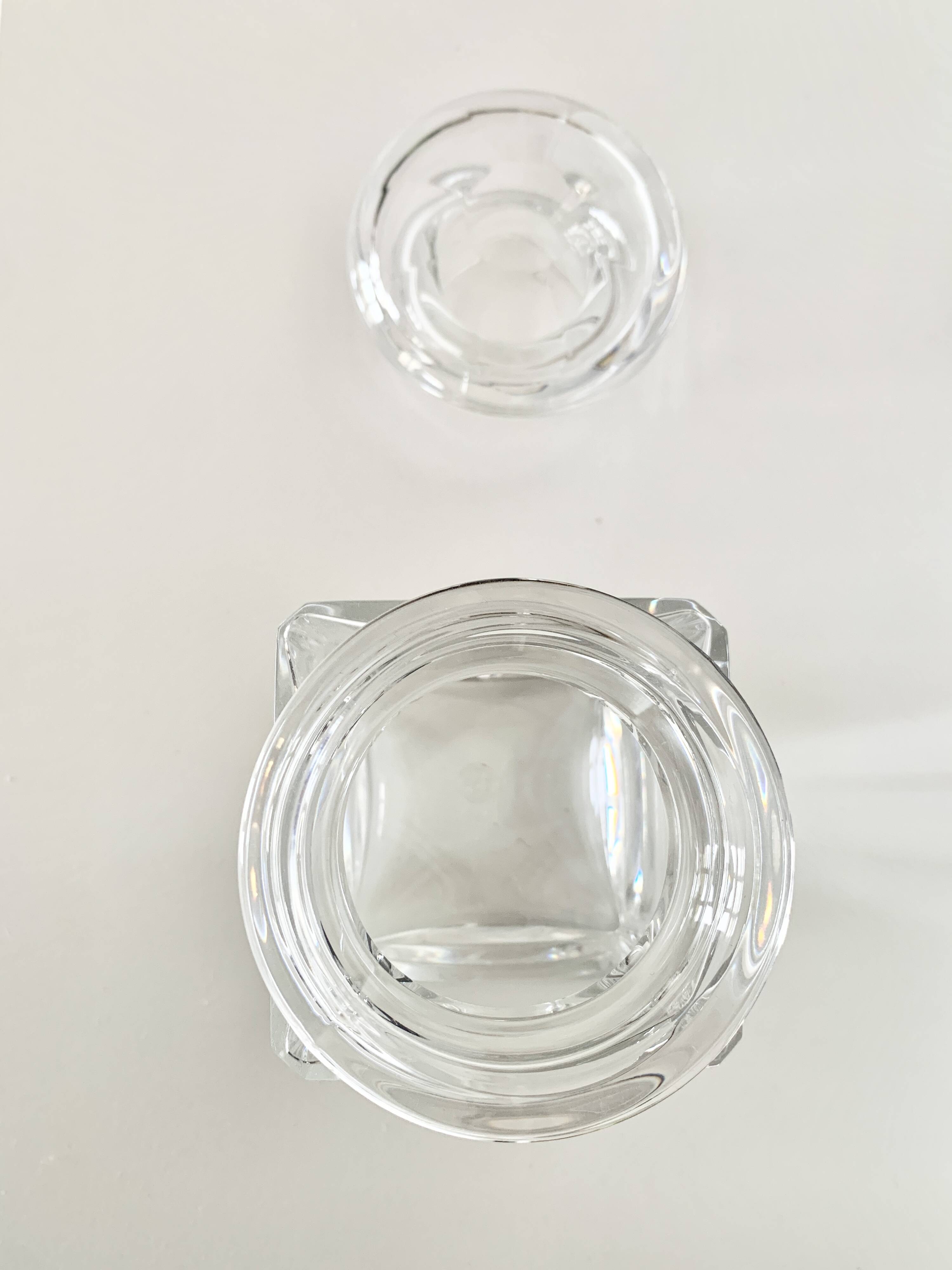 Pot couvert Baccarat en cristal