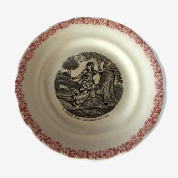 ancient plate Terre de Fer HB-Cie Jeanne d'Arc