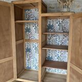 Asymmetrical Wardrobe in Raw Wood