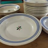 Lot assiettes de Gien - Modèle Yvonne