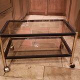 Metal roulette living room table