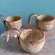 Sangria or punch cups in stoneware from Puisaye, Jean-Pierre Prud’homme