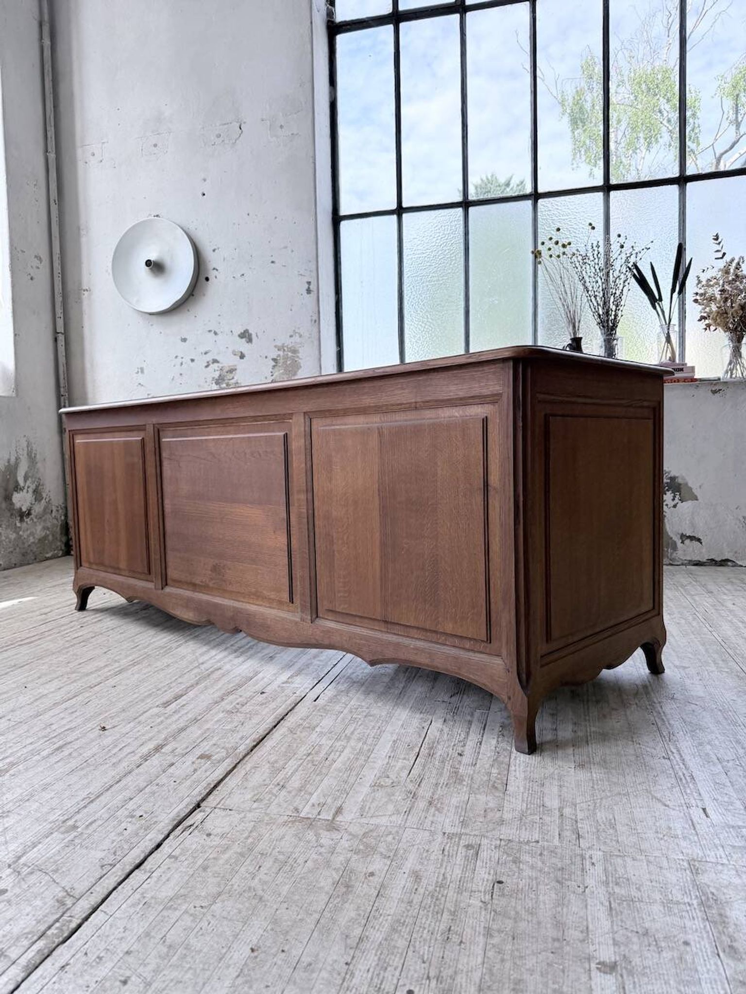 Oak desk or counter 1960