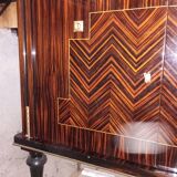Vintage sideboard in lacquered macassar ebony