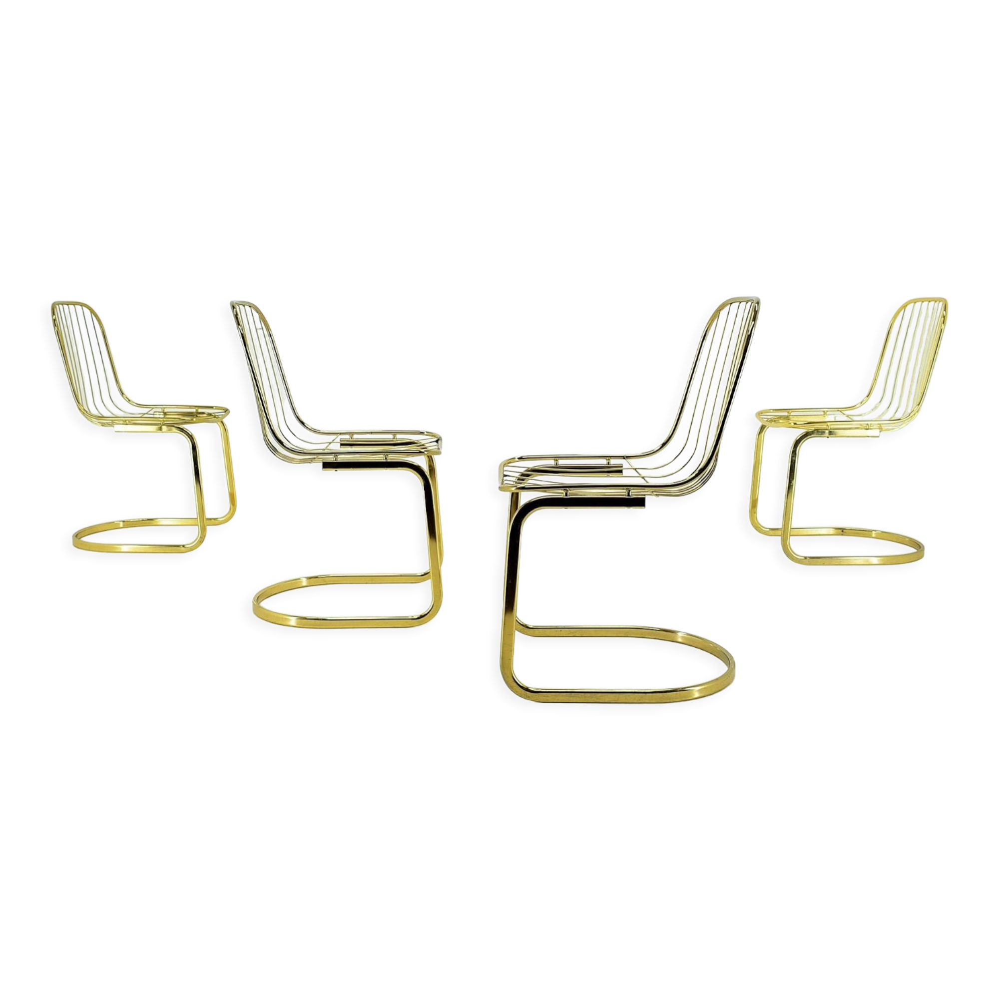Set of 4 chairs, Italy, 1970s