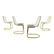 Lot de 4 chaises, Italie, années 1970