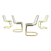 Lot de 4 chaises, Italie, années 1970