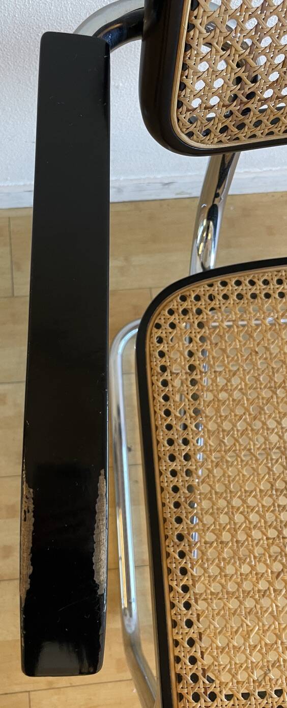 Ensemble de deux fauteuils Marcel Breuer (Cesca) S64 V par Thonet.