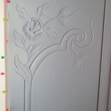 3-door cabinet 1950 solid hemp painted