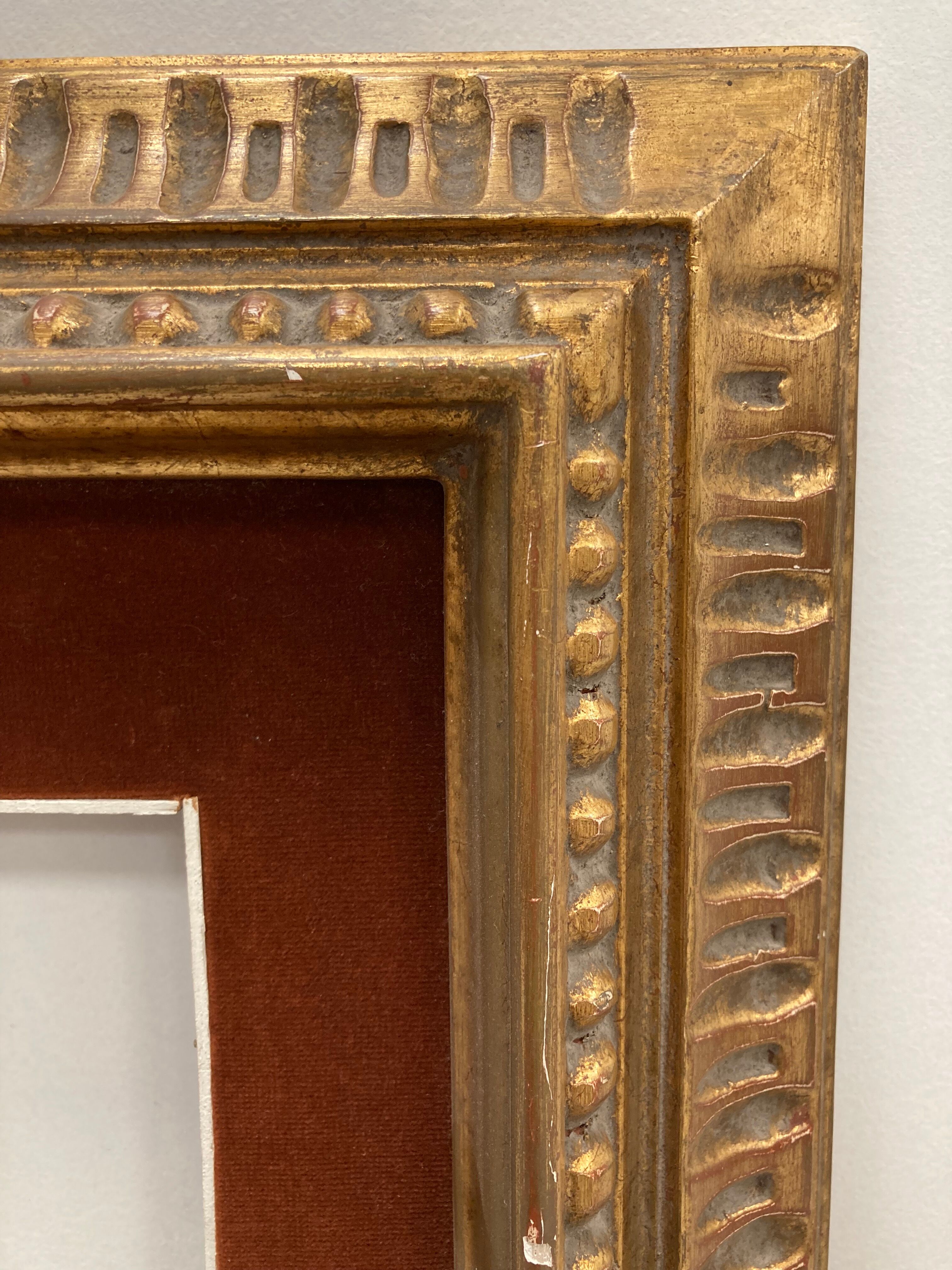 Vintage frame and its Marie-Louise