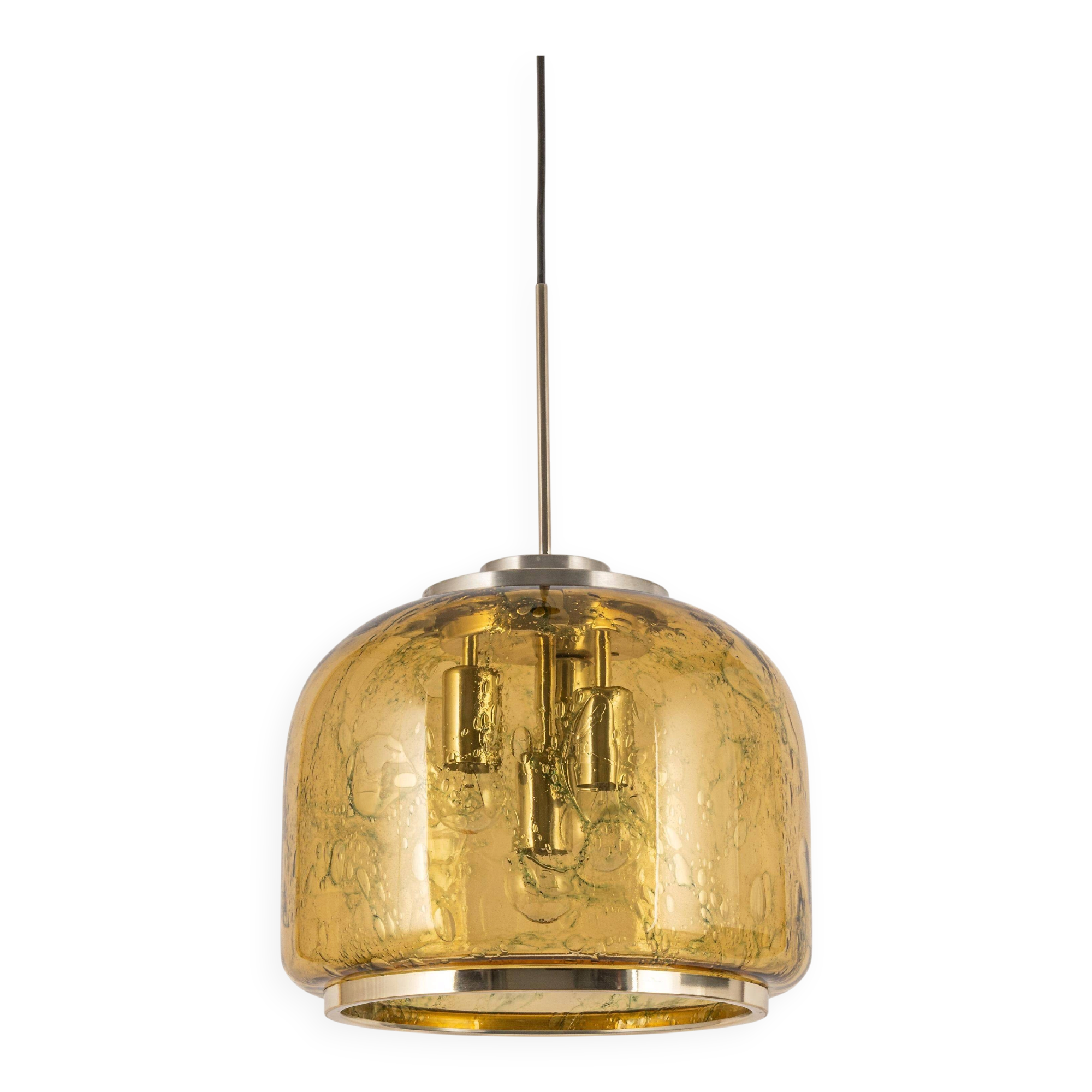 Large Murano pendant lamp by Doria, Germany, 1970s.