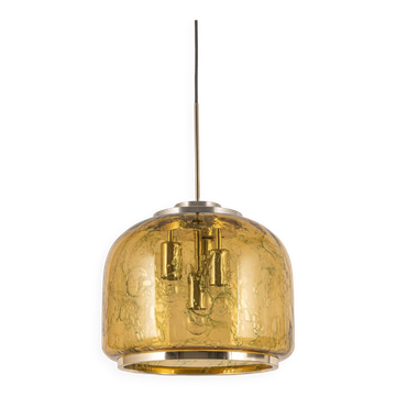 Large Murano pendant lamp by Doria, Germany, 1970s.
