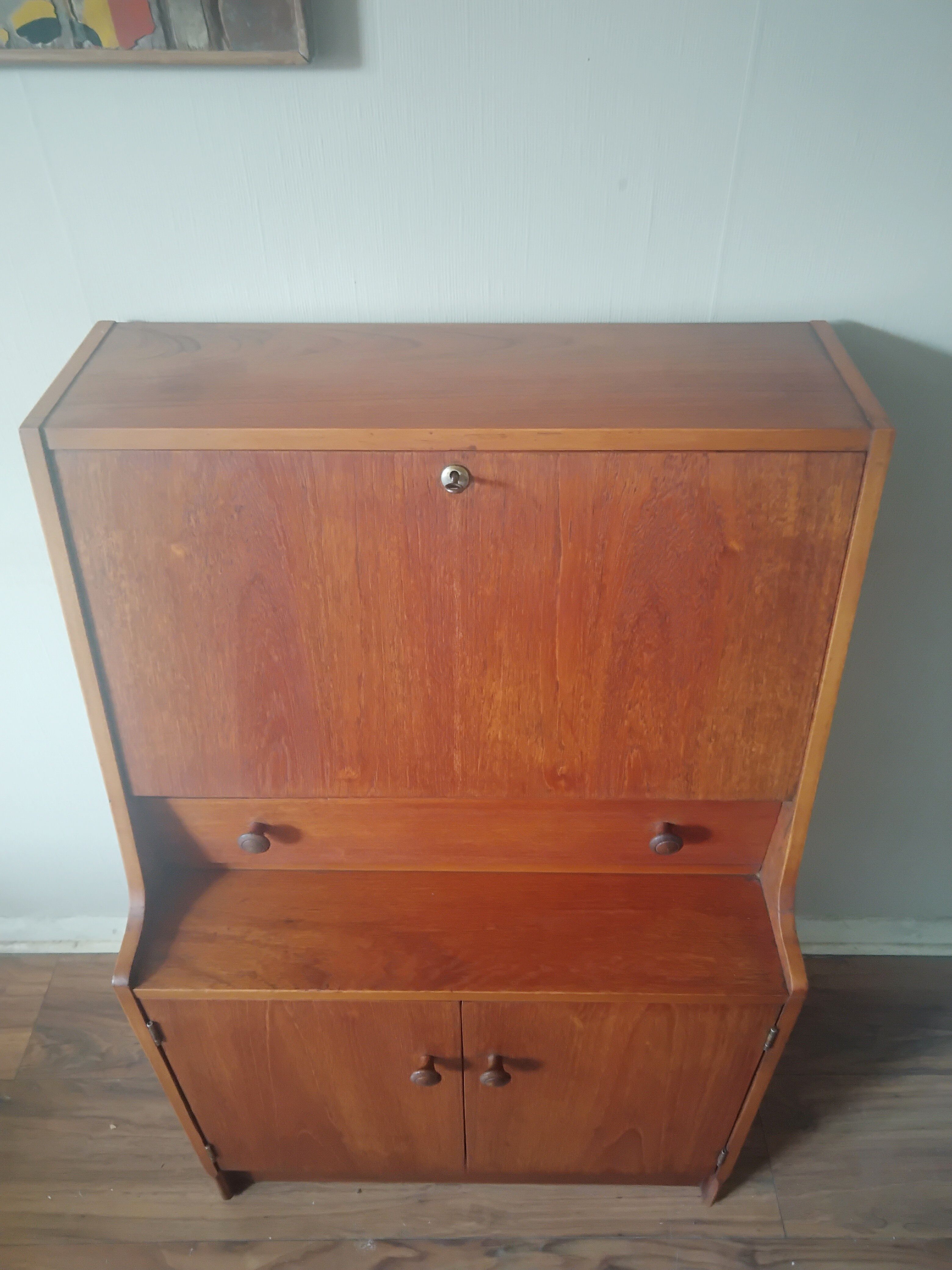 Mid century Teak bureau by Remploy
