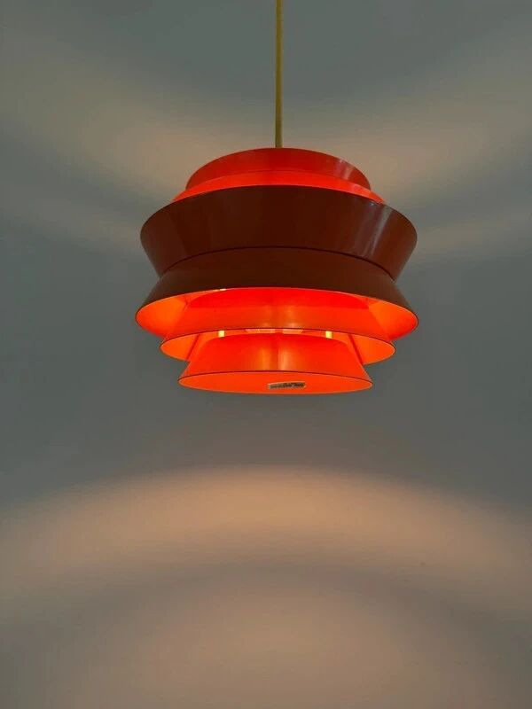 Vintage Trava pendant - Carl Thore - Swedish design lamp - Granhaga Metallindustri