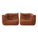 Paire de chauffeuses Togo de Michel Ducaroy, Ligne Roset