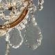 Antique chandelier Maria Theresa in gilded iron, Italy, 20th century