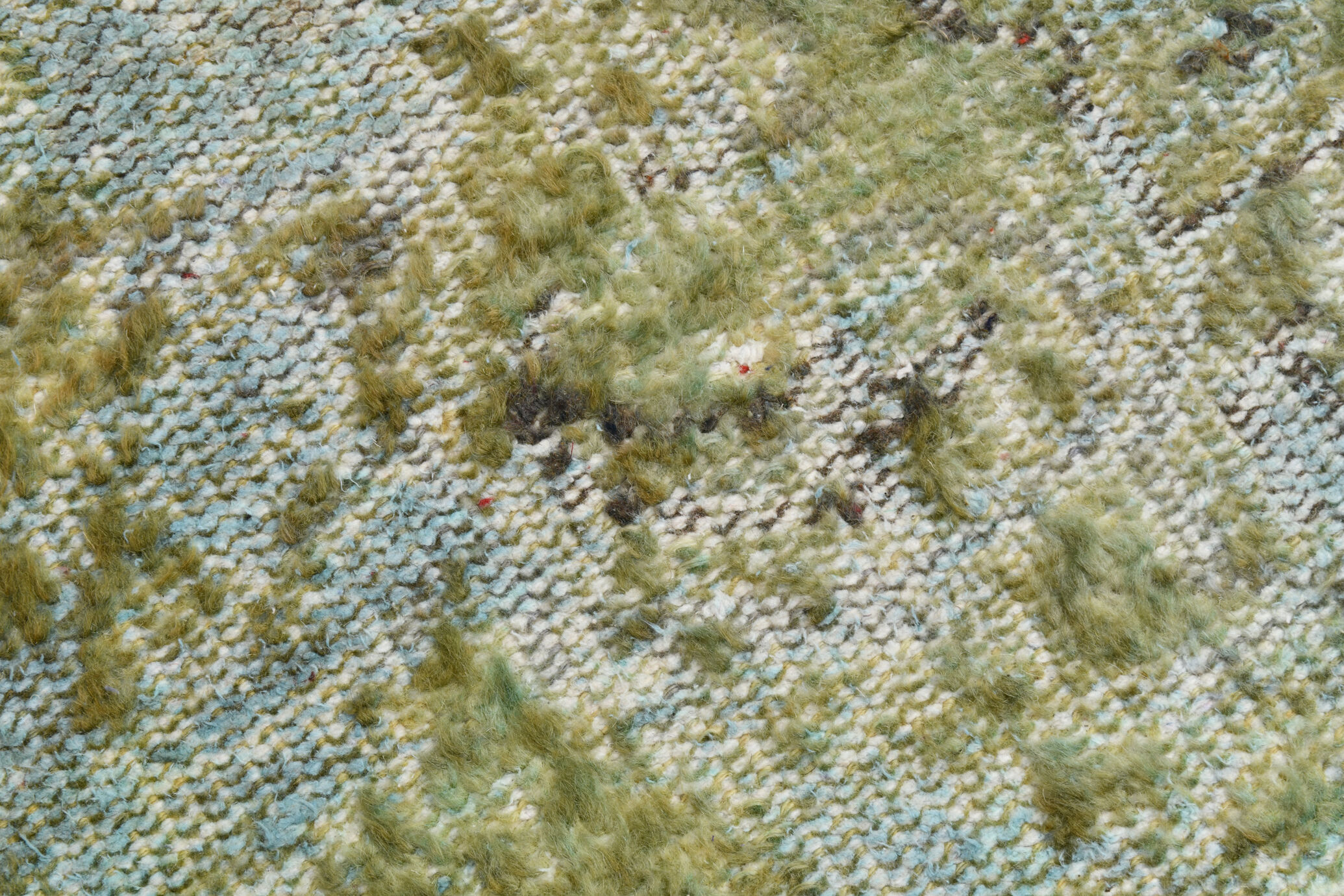 3x10 green tones turkish runner rug, 91x299cm