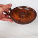 Hand candle holder in smoked sandstone - 70s