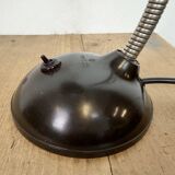 Vintage Brown Bakelite Gooseneck Table Lamp, 1950s