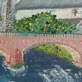 Oil on landscape canvas