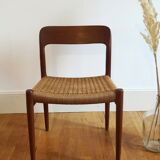 Model chair 75 in teak and rope by Niels Otto Moller