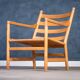 CH44 armchair in beech and natural paper cord by Hans J. Wegner for Carl Hansen & Søn, 1960s