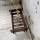 Small modernist oak planter from the 1950s