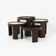 Nest tables model 780, created by Gianfranco Frattini for Cassina, year