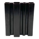Angelo Mangiarotti, Space age brown ceramic vase, Fratelli Brambilla Italy ca. 1968