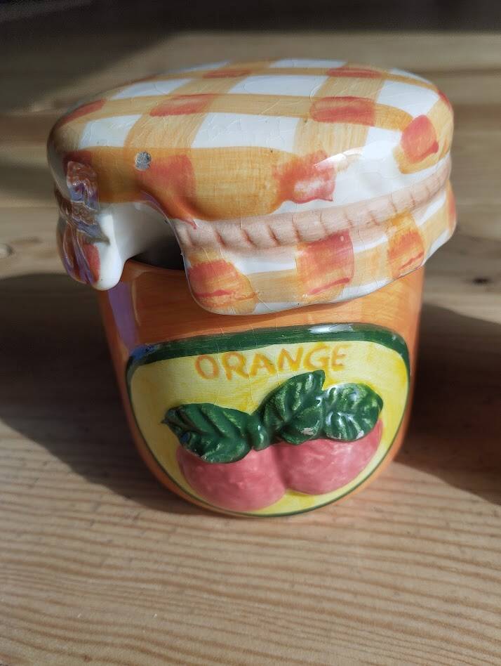 Retro ceramic barbotine kitchen set