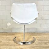 Vintage Chrome French design dining room set Boris Tabacoff 1970s