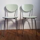 Set of 2 formica chairs