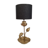 Table lamp "lotus flower" style hollywood regency