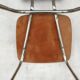 2 chaises en formica marron