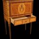 Secrétaire cabinet bargueno style Louis XVI en marqueterie de bois précieux