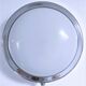 Wall lamp Art Deco opaline chromed metal 30s