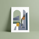 Blue Arches - art print (A4) signed ACKEOGH