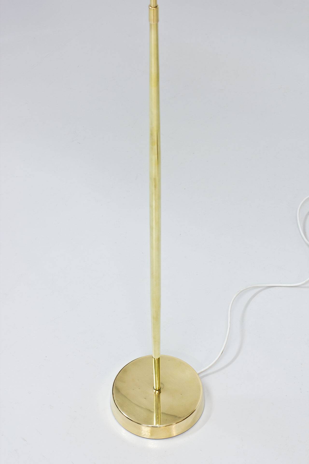 Pair of brass floor lamps by ASEA Belysning, Sweden, 1950s