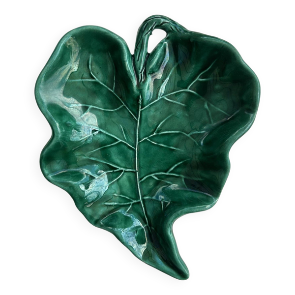 Vide poche feuille verte