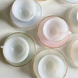 Harlequin Arcopal coffee service