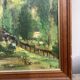 Tableau signé au couteau d'une montagne