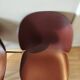 Set of 4 Beetle chairs Gubi – Burgundy