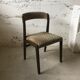 5 Chaises gondole Baumann bois et velours