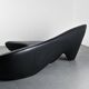 "Moon System" canapé in black leather, Zaha Hadid for B&B Italia, 2007
