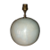 Ceramic lamp foot, iridescent white