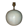 Pied de lampe en céramique , blanc irisé
